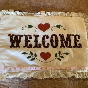 Welcome Handmade Wall Hanging